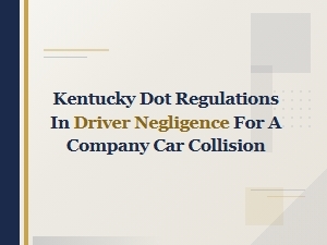 Investigating Driver Negligence in Kentucky Dot Collisions